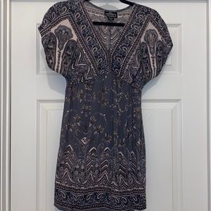 4/$20 Angie short gray pattern dress